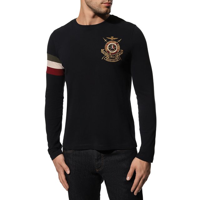 фото Хлопковый лонгслив aeronautica militare