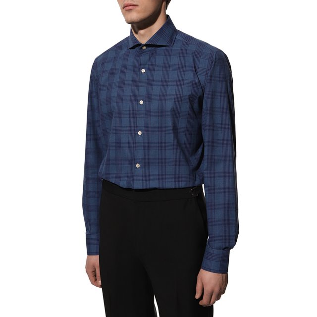 фото Хлопковая рубашка luigi borrelli