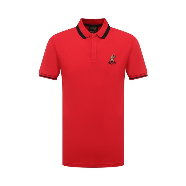 фото Хлопковое поло boss