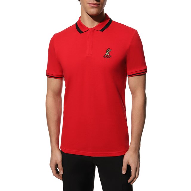 фото Хлопковое поло boss