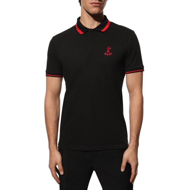 фото Хлопковое поло boss