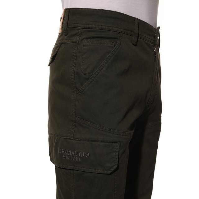 фото Хлопковые брюки-карго aeronautica militare