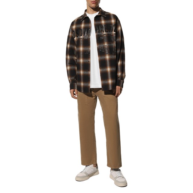 фото Хлопковые брюки two men in the world