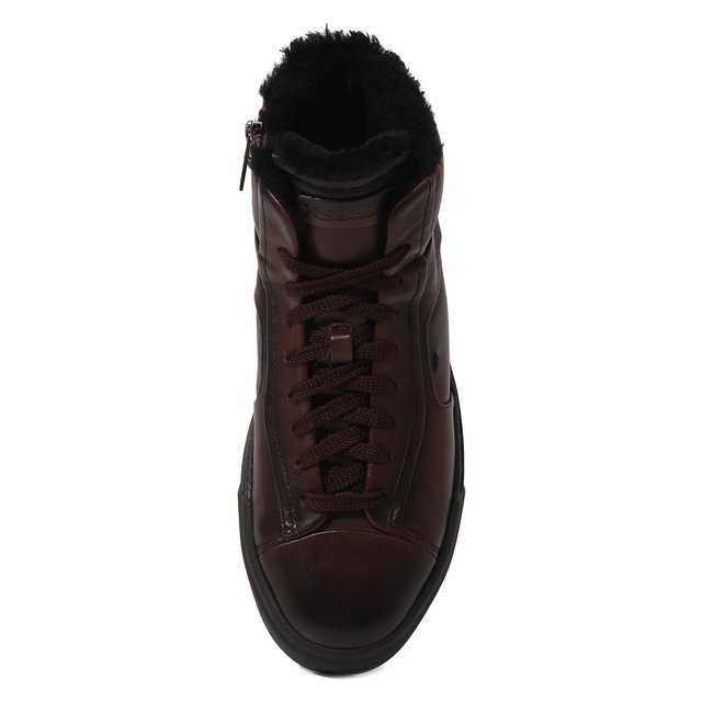 фото Кожаные кеды santoni