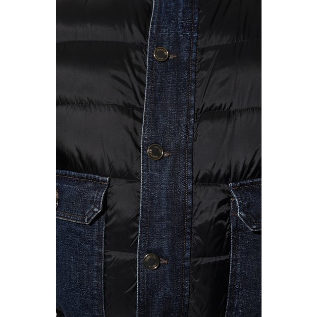 фото Пуховый бомбер с меховой отделкой fantoni-104sb moorer