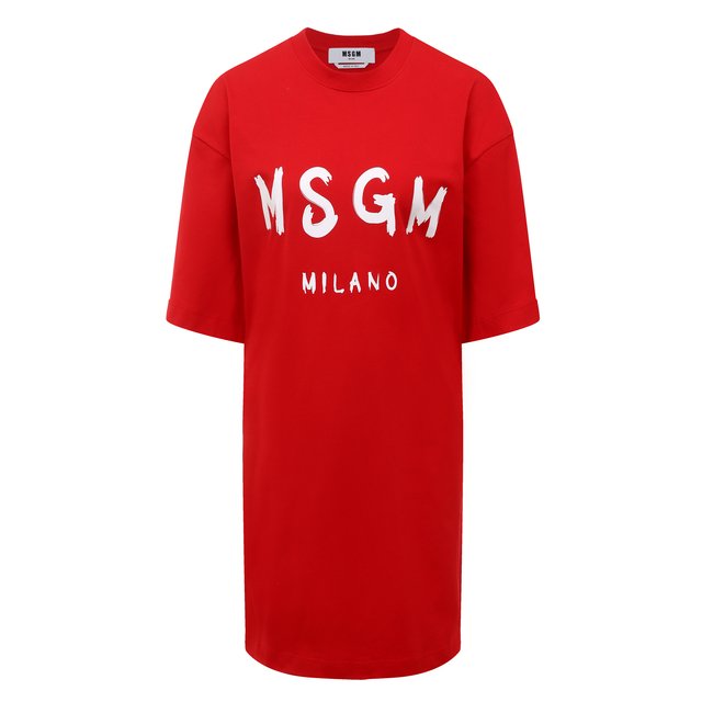 фото Хлопковое платье msgm