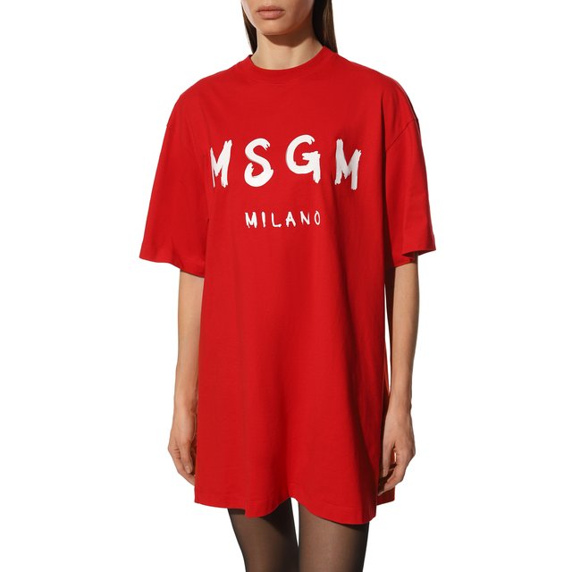 фото Хлопковое платье msgm
