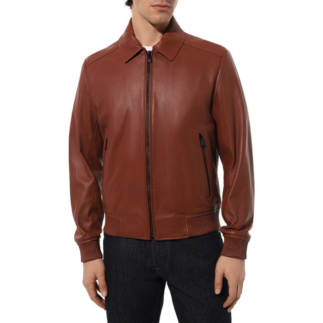 фото Кожаная куртка boss