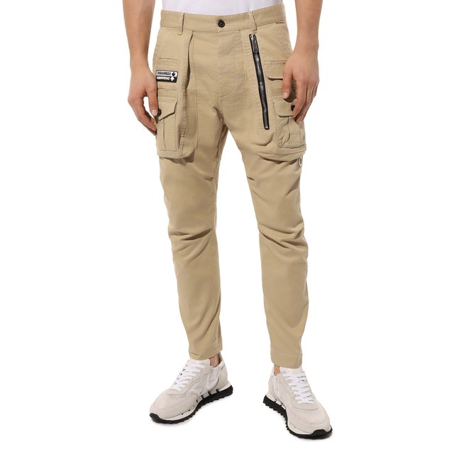 фото Хлопковые брюки-карго dsquared2