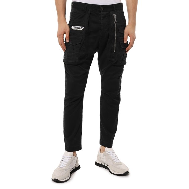фото Хлопковые брюки-карго dsquared2