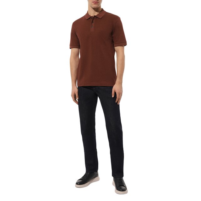 фото Хлопковое поло boss