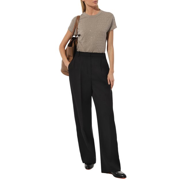 фото Хлопковая футболка brunello cucinelli