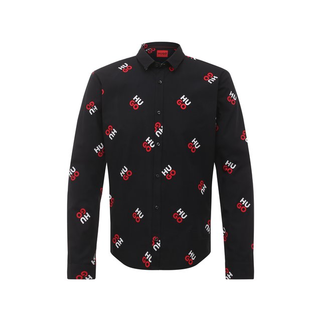 фото Хлопковая рубашка hugo