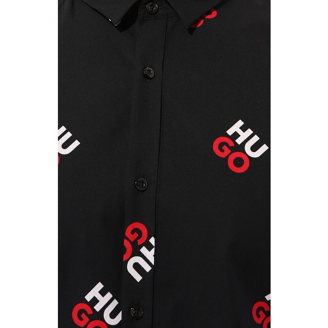 фото Хлопковая рубашка hugo