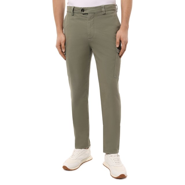 фото Хлопковые брюки-карго brunello cucinelli