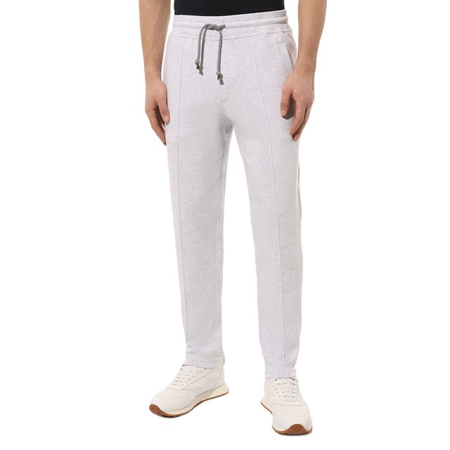 фото Хлопковые брюки brunello cucinelli