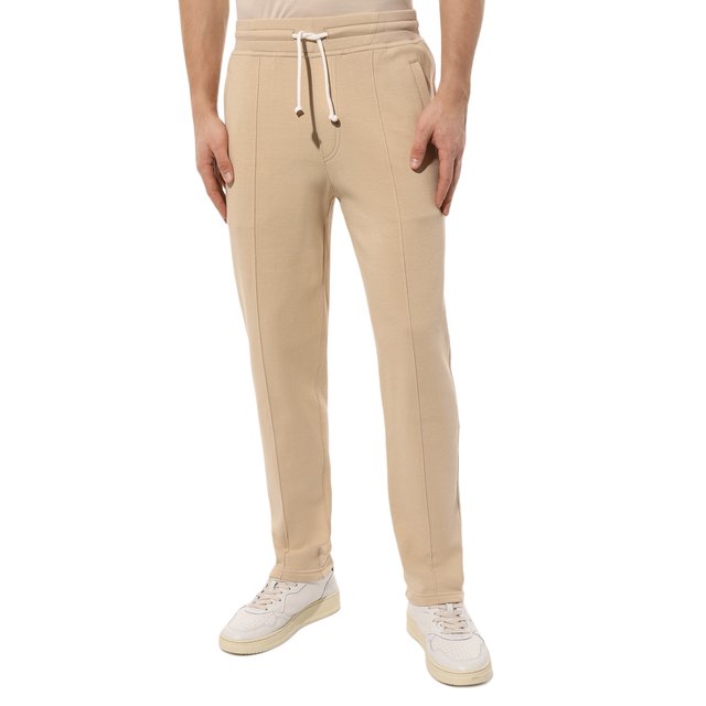 фото Хлопковые брюки brunello cucinelli