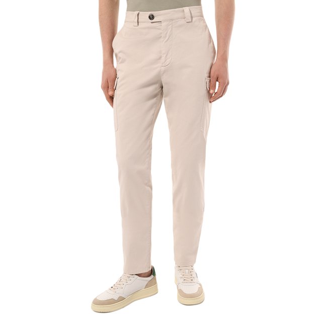 фото Хлопковые брюки-карго brunello cucinelli