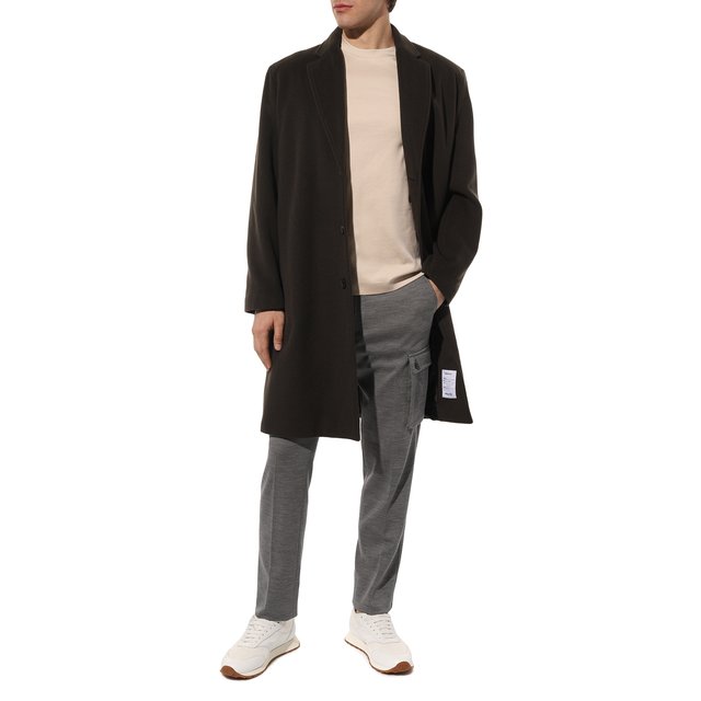 фото Брюки-карго из шерсти и хлопка corneliani