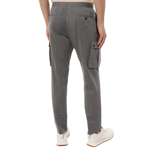 фото Брюки-карго из шерсти и хлопка corneliani