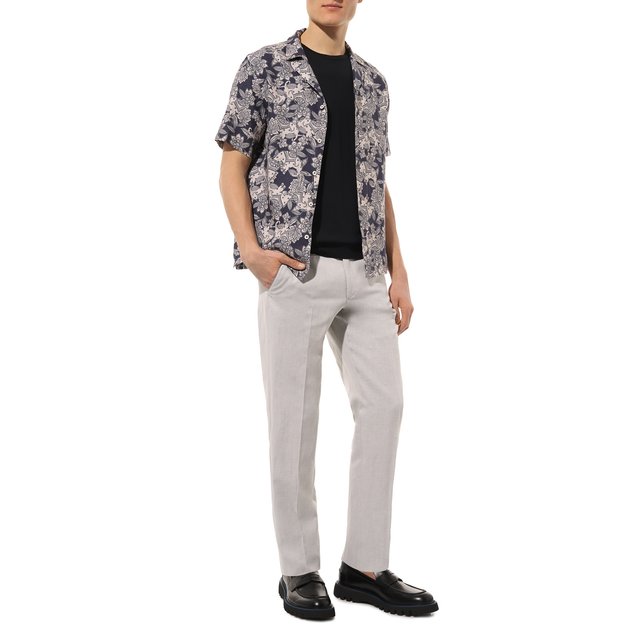 фото Брюки из шерсти и льна corneliani