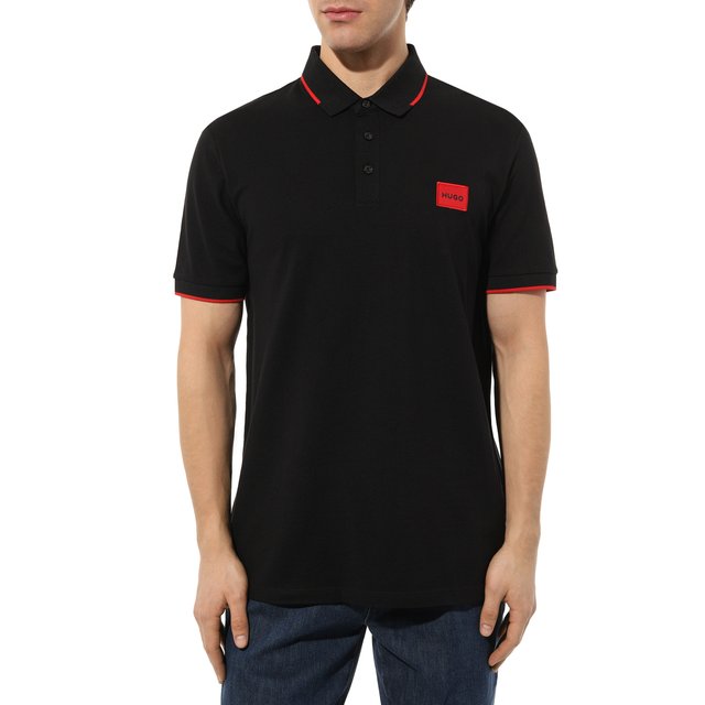 фото Хлопковое поло hugo