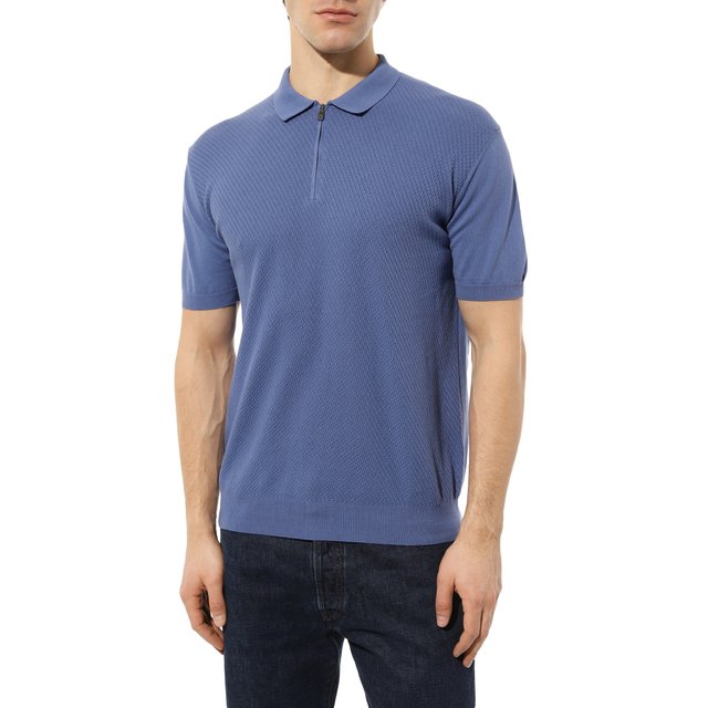 фото Хлопковое поло corneliani