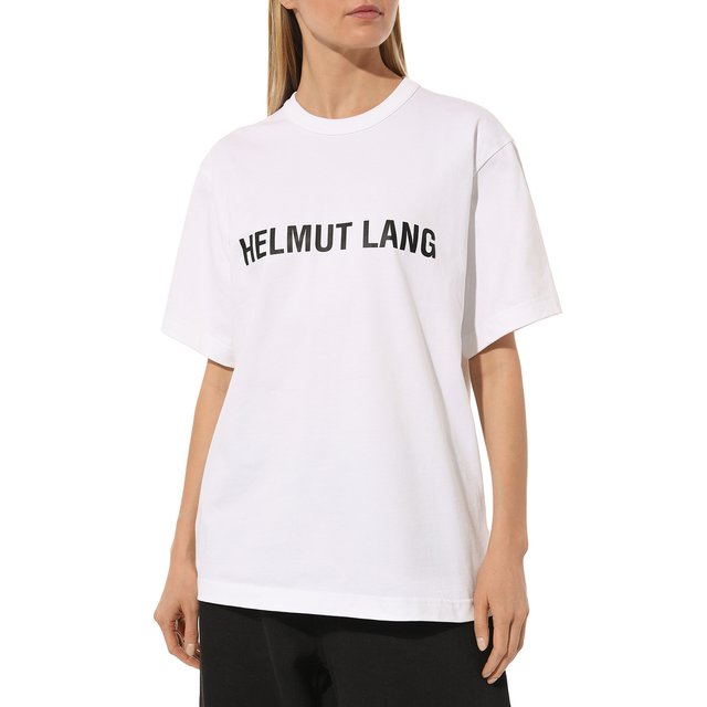 фото Хлопковая футболка helmut lang