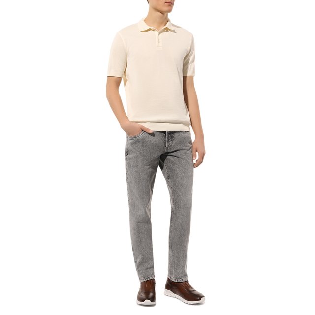 фото Хлопковое поло corneliani