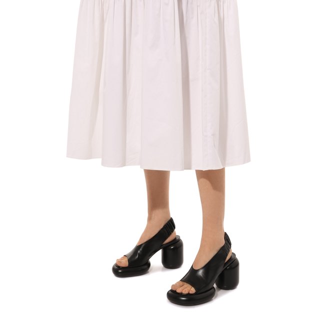 фото Кожаные босоножки jil sander