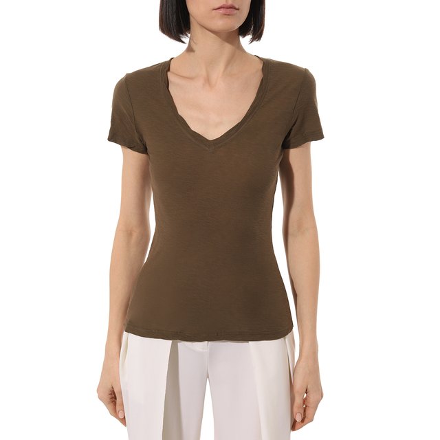 фото Хлопковая футболка james perse