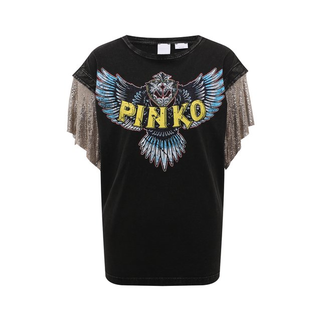 фото Хлопковая футболка pinko