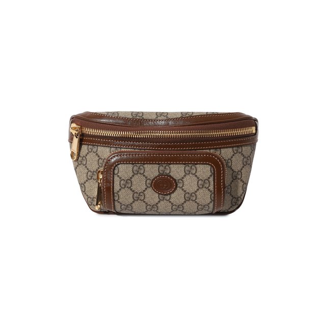 фото Текстильная поясная сумка gucci