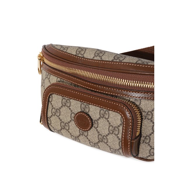 фото Текстильная поясная сумка gucci