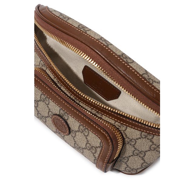 фото Текстильная поясная сумка gucci