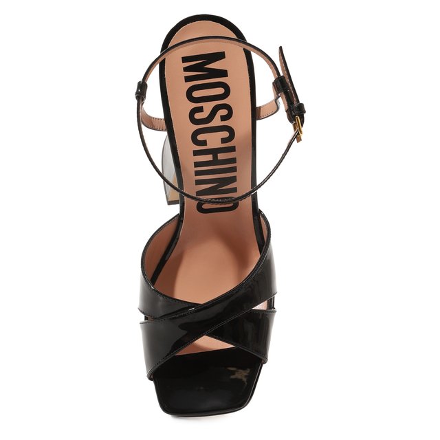 фото Кожаные босоножки moschino