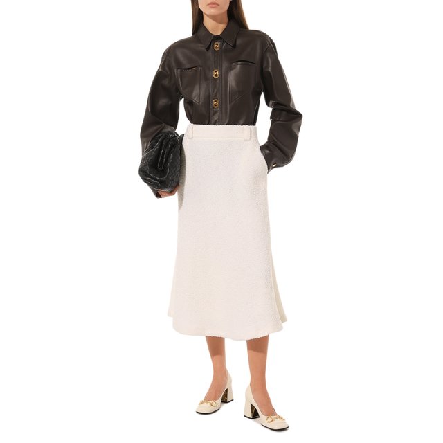 фото Кожаные туфли horsebit gucci