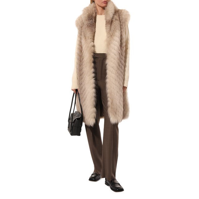 фото Жилет кендис из меха лисы furland