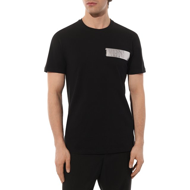 фото Хлопковая футболка moschino