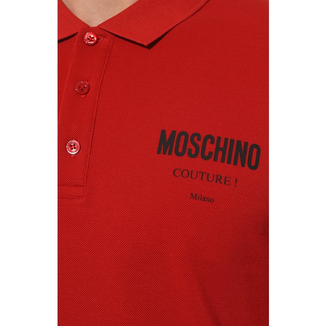 фото Хлопковое поло moschino