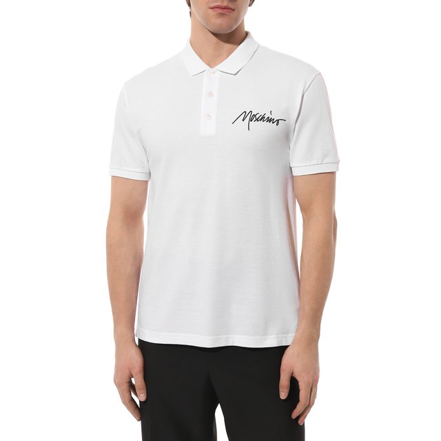 фото Хлопковое поло moschino