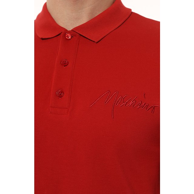 фото Хлопковое поло moschino
