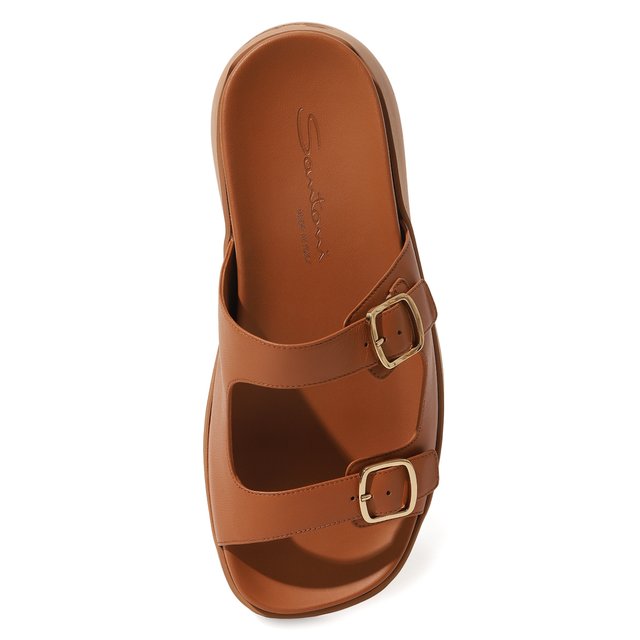 фото Кожаные шлепанцы santoni