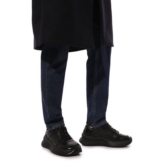 фото Кожаные кроссовки dries van noten