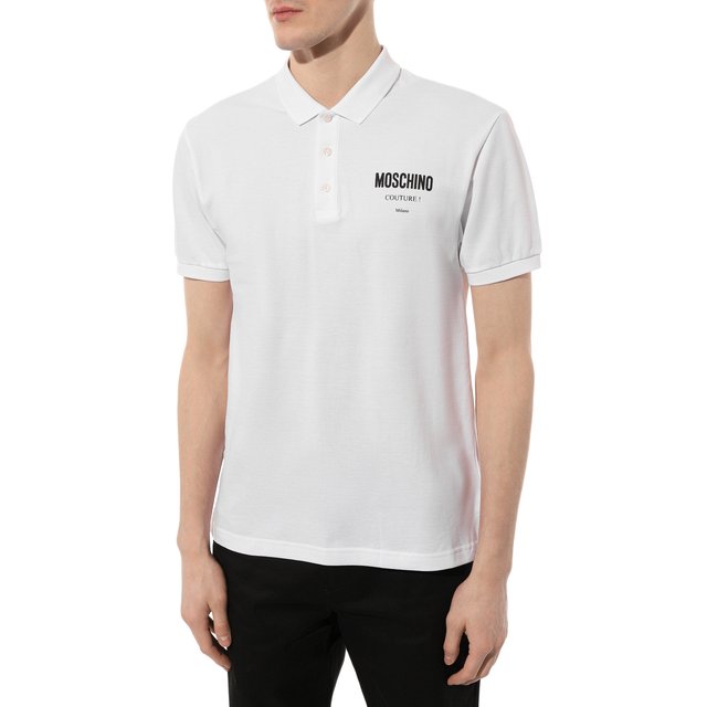фото Хлопковое поло moschino