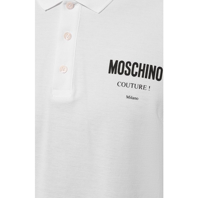 фото Хлопковое поло moschino