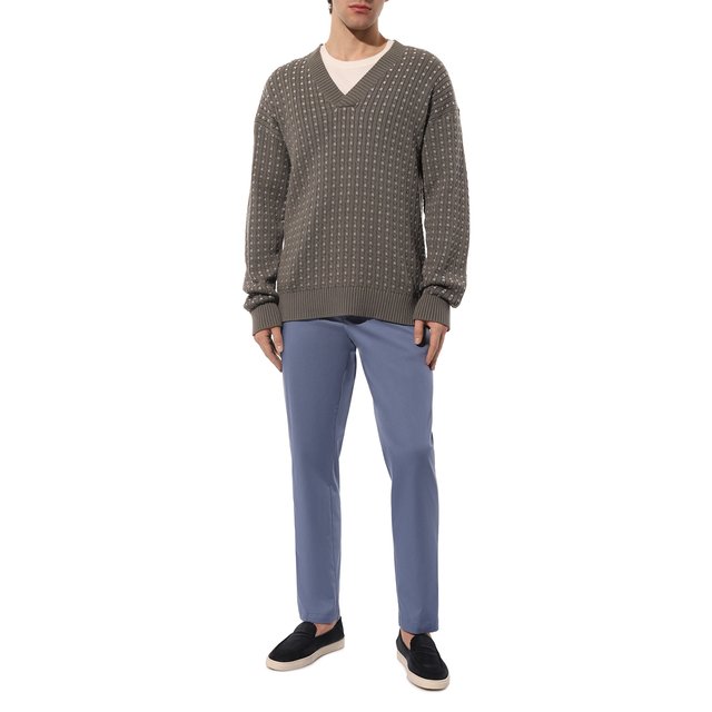 фото Хлопковые брюки boss