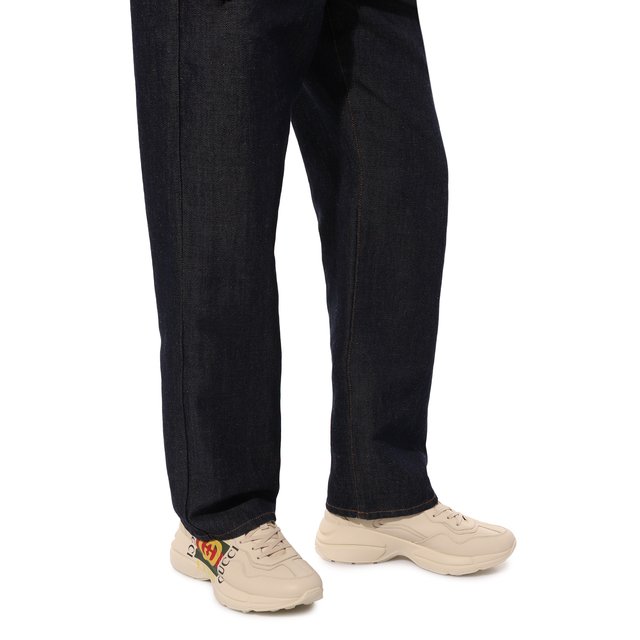 фото Кожаные кроссовки rhyton gucci