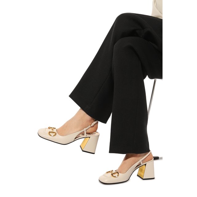 фото Кожаные туфли horsebit gucci