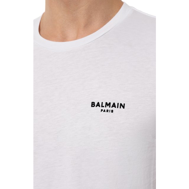 фото Хлопковая футболка balmain